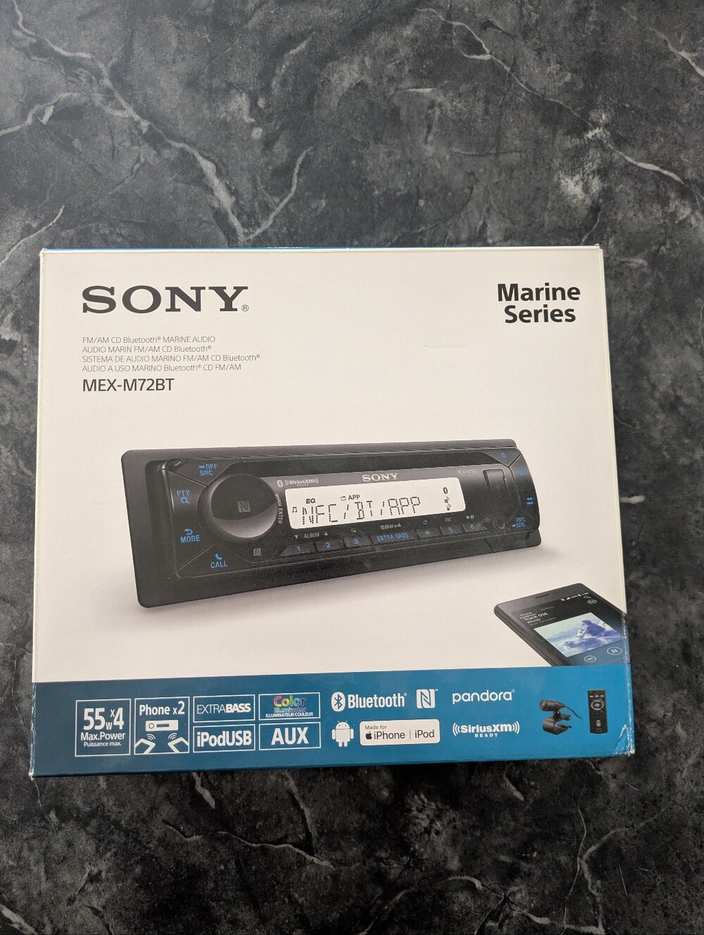 Sony MEX-M72BT Marine Series Bluetooth CD Receiver NEW Unused
